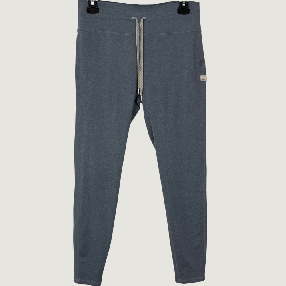 Vuori Daily Leggings Joggers Womens size Small Blue Grey Heathered Tapered